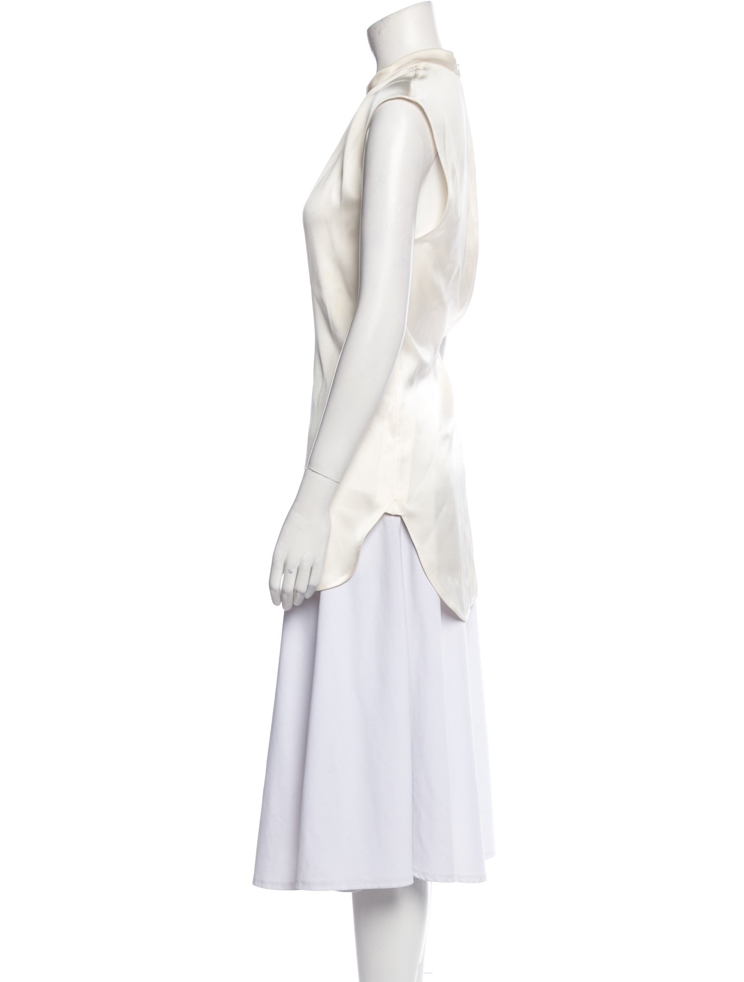 Celine Silk Mock Neck Tunic