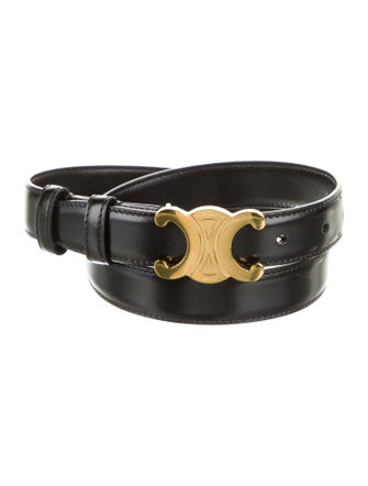 Celine Skinny Leather Waist Belt