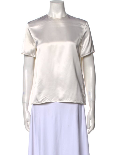 Celine Crew Neck Short Sleeve Blouse