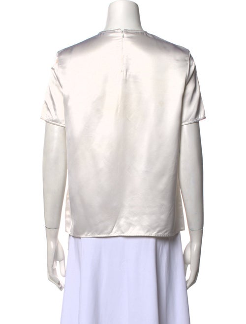 Celine Crew Neck Short Sleeve Blouse