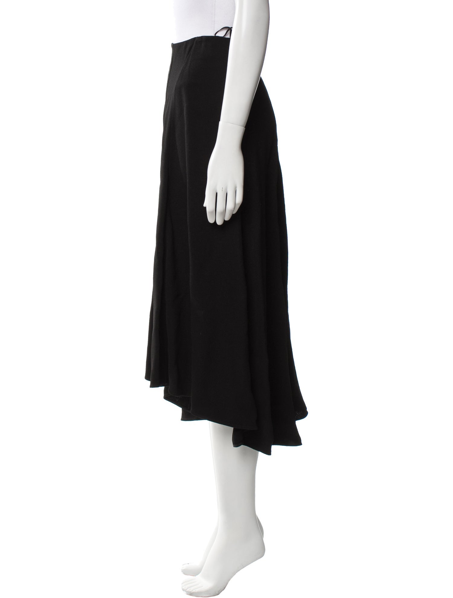 Celine Pleated Accents Midi Length Skirt