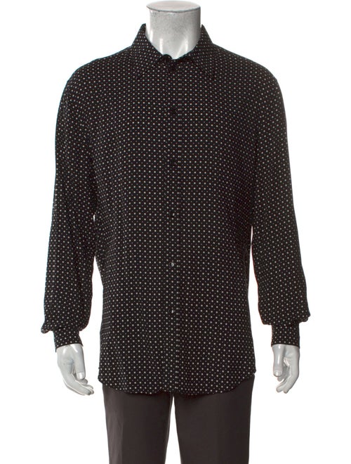 Celine Polka Dot Print Long Sleeve Shirt