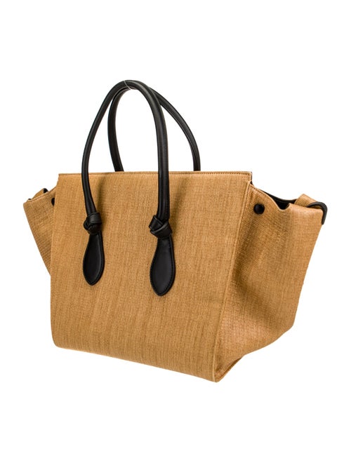 Celine Raffia Tie Tote Large