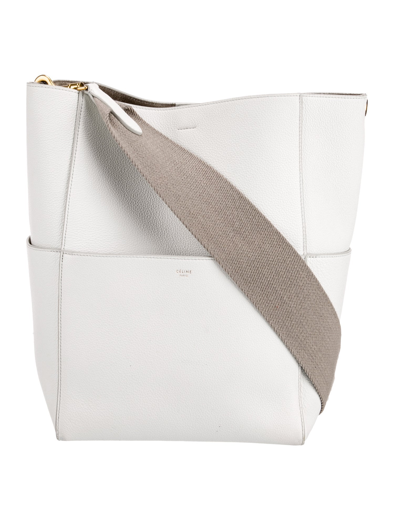 Celine Leather Seau Sangle Medium