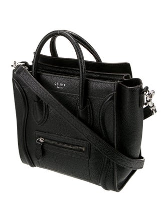 Celine Leather Luggage Nano