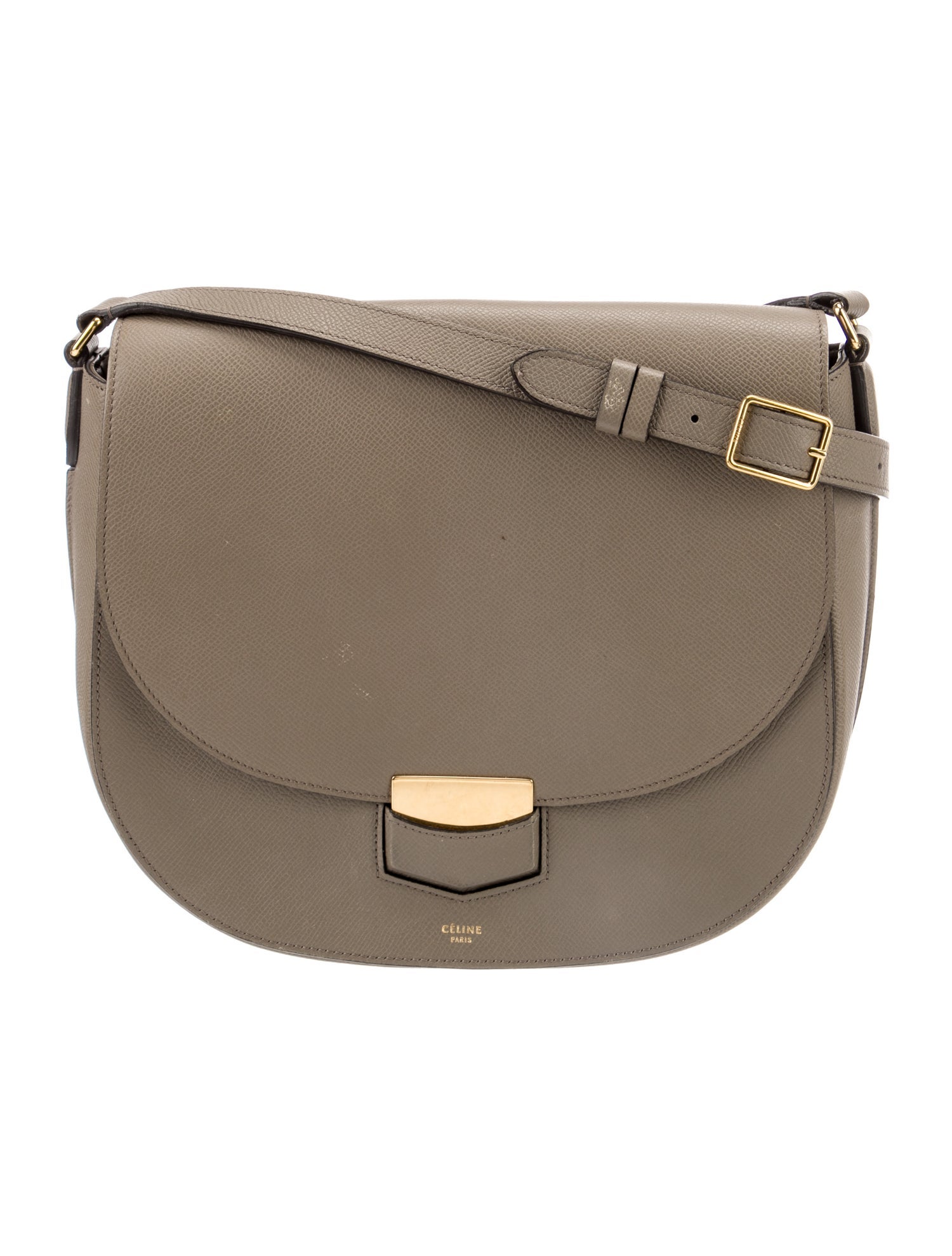 Celine Leather Trotteur Medium