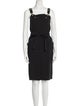 Celine Square Neckline Knee-Length Dress