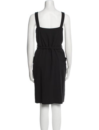 Celine Square Neckline Knee-Length Dress