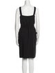 Celine Square Neckline Knee-Length Dress