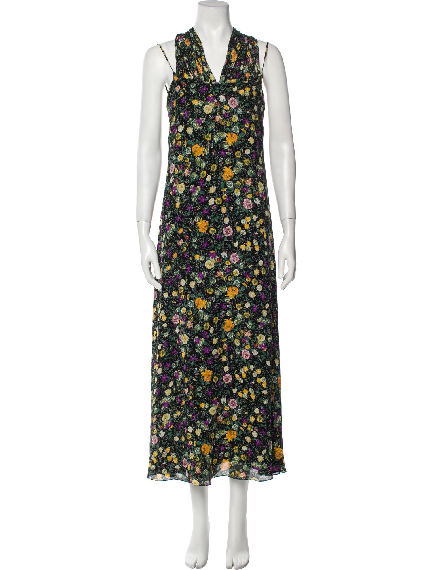 Celine Floral Print Long Dress
