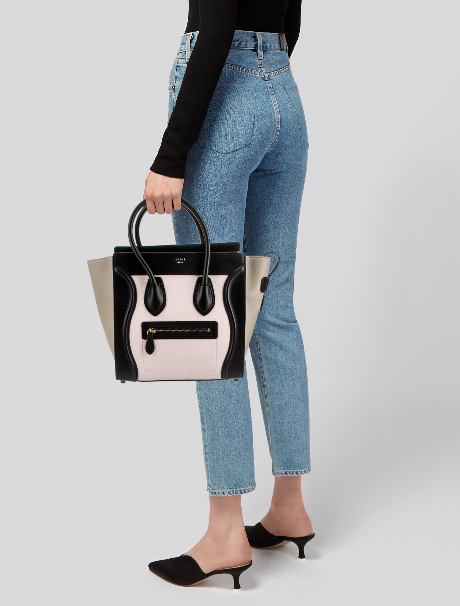 Celine Leather Luggage Micro