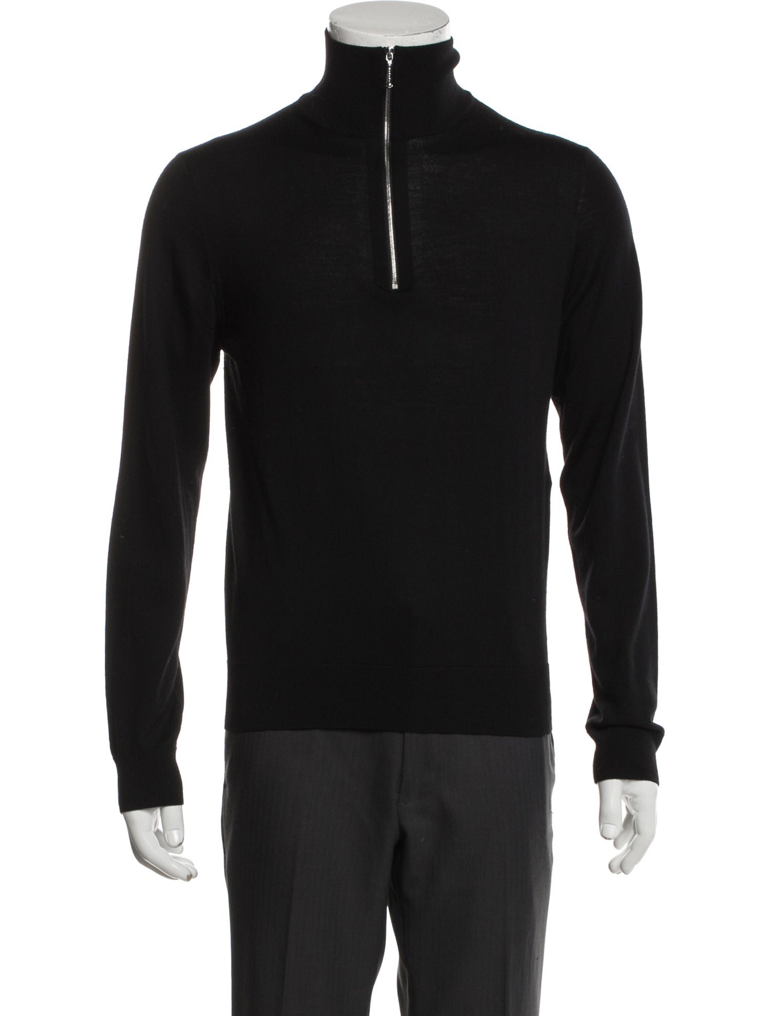 Celine Wool Mock Neck Pullover