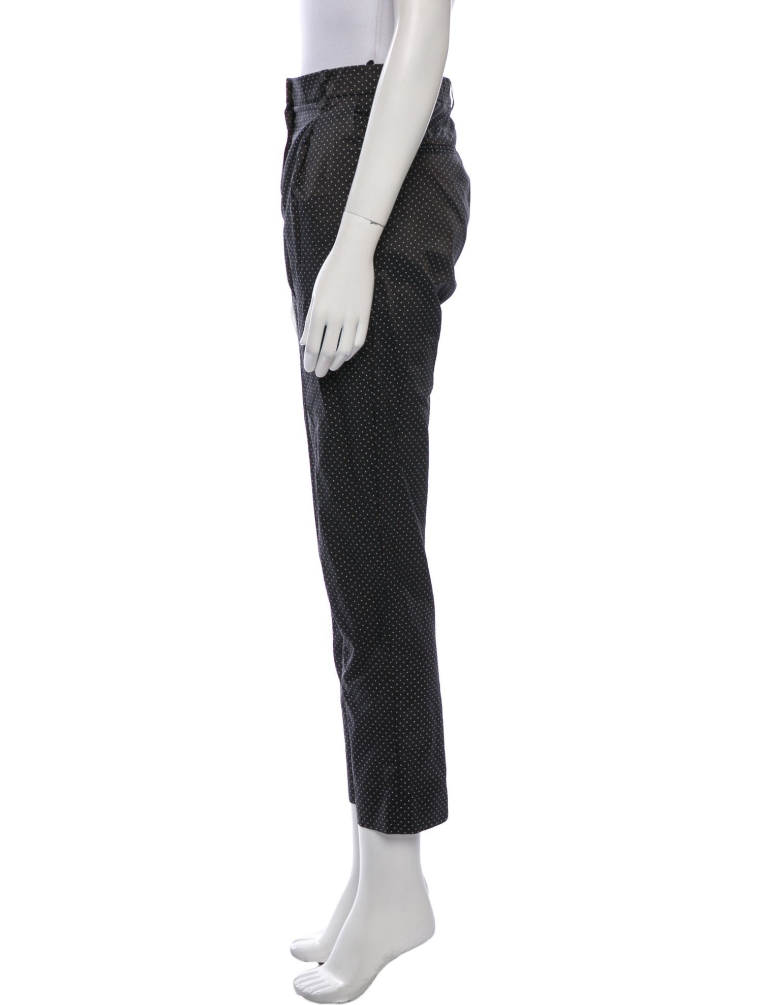 Celine Polka Dot Print Skinny Leg Pants