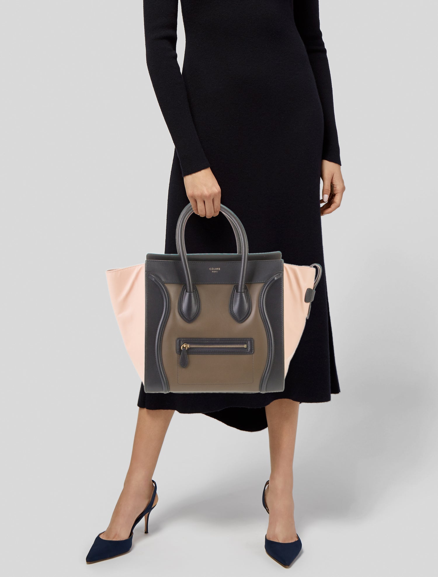 Celine Leather Luggage Mini