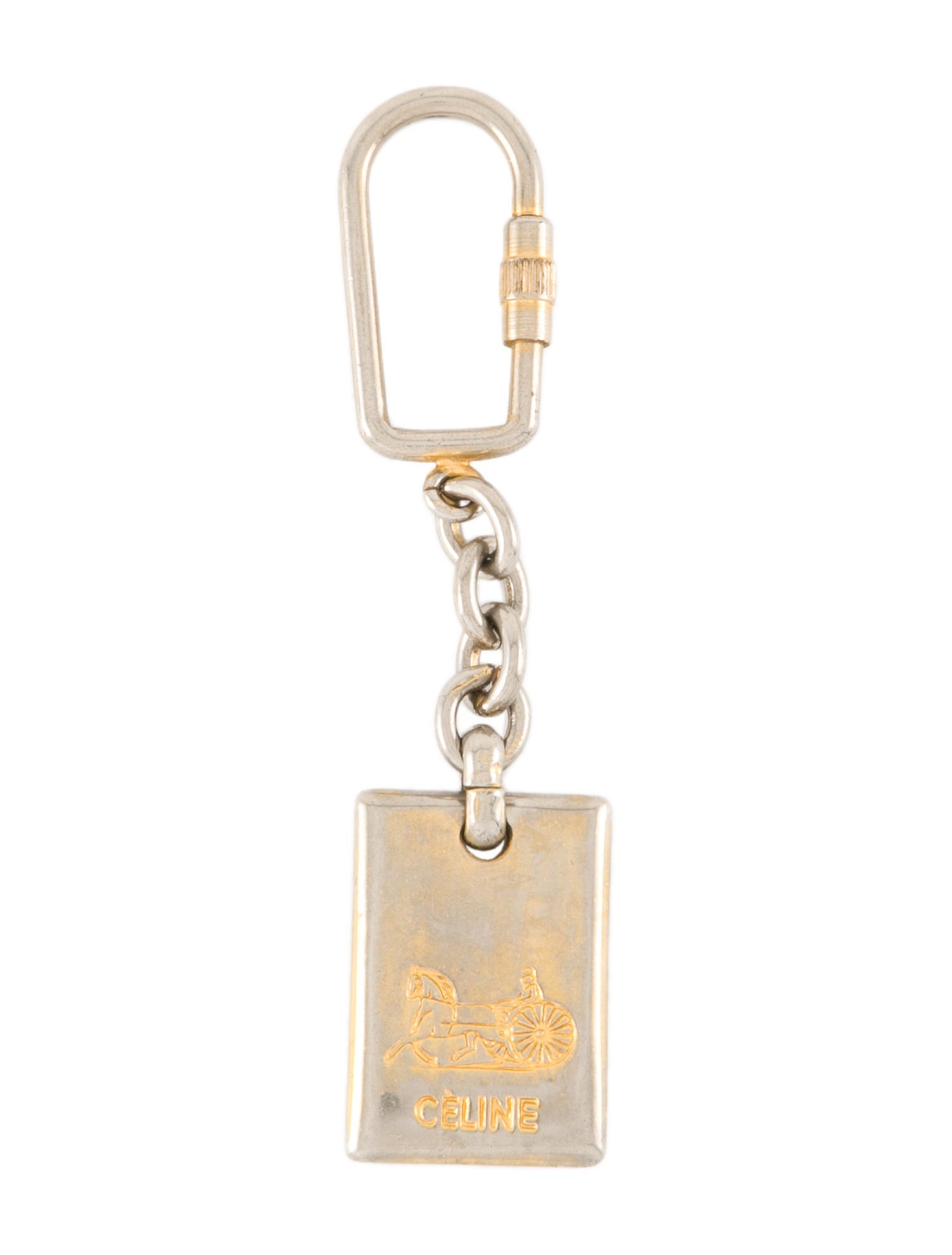 CELINE ♡ Vintage Key ring Celine Vintage Keychain Keyring | eBay