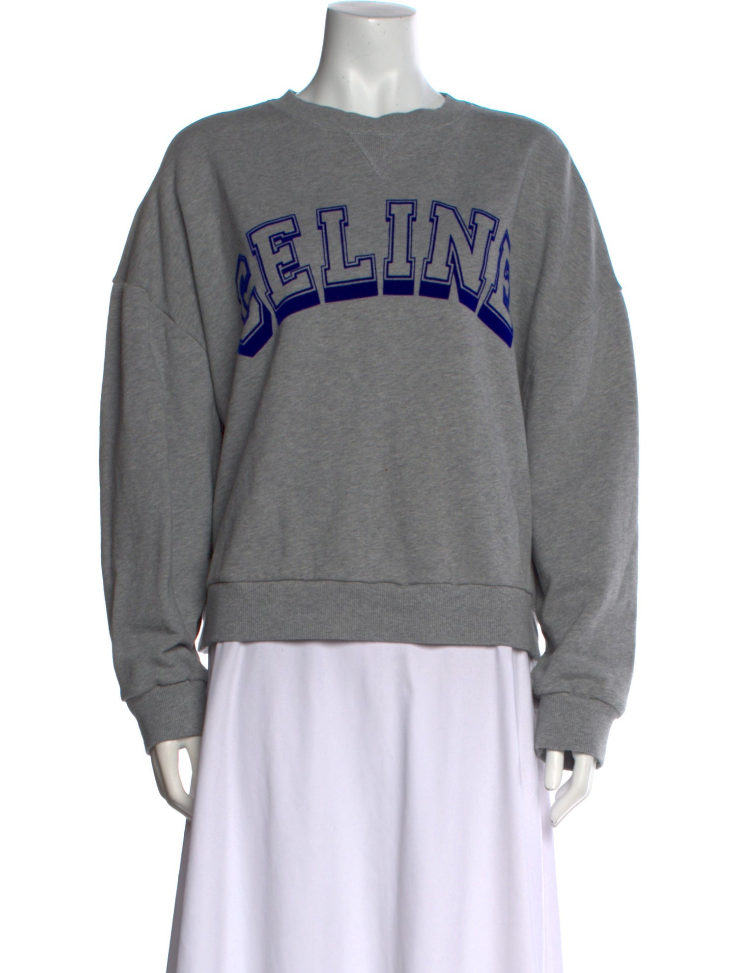 Celine Graphic Print Crew Neck Sweatshirt