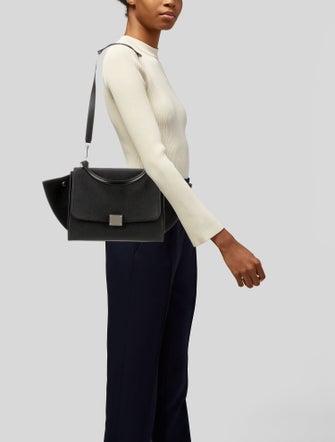 Celine Leather Trapeze Small