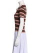 Celine Striped Short Sleeve Polo
