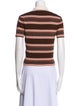 Celine Striped Short Sleeve Polo