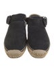 Celine Suede Whipstitch Trim Mules