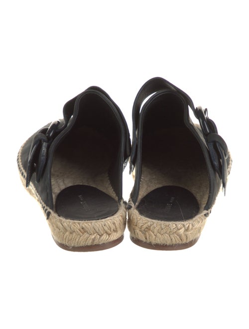 Celine Suede Whipstitch Trim Mules