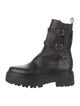 Celine Leather Moto Boots