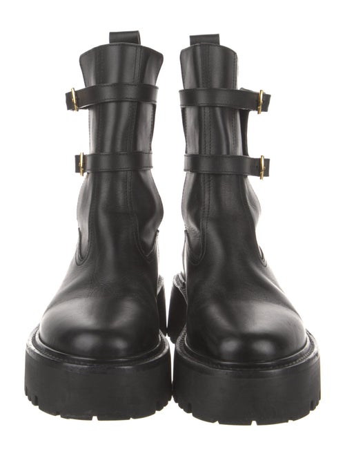 Celine Leather Moto Boots