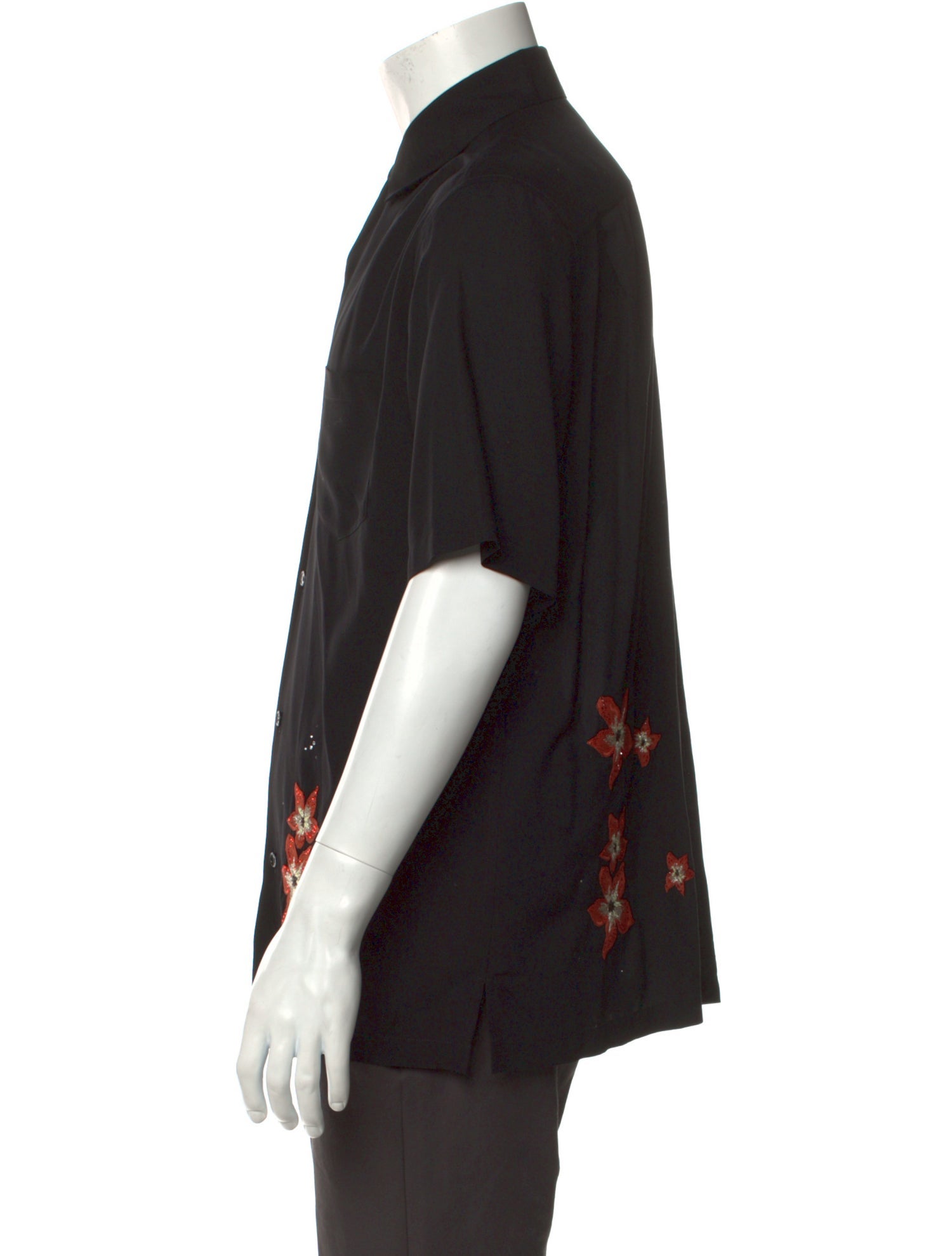 Celine Floral Print Short Sleeve Shirt w/ Tags