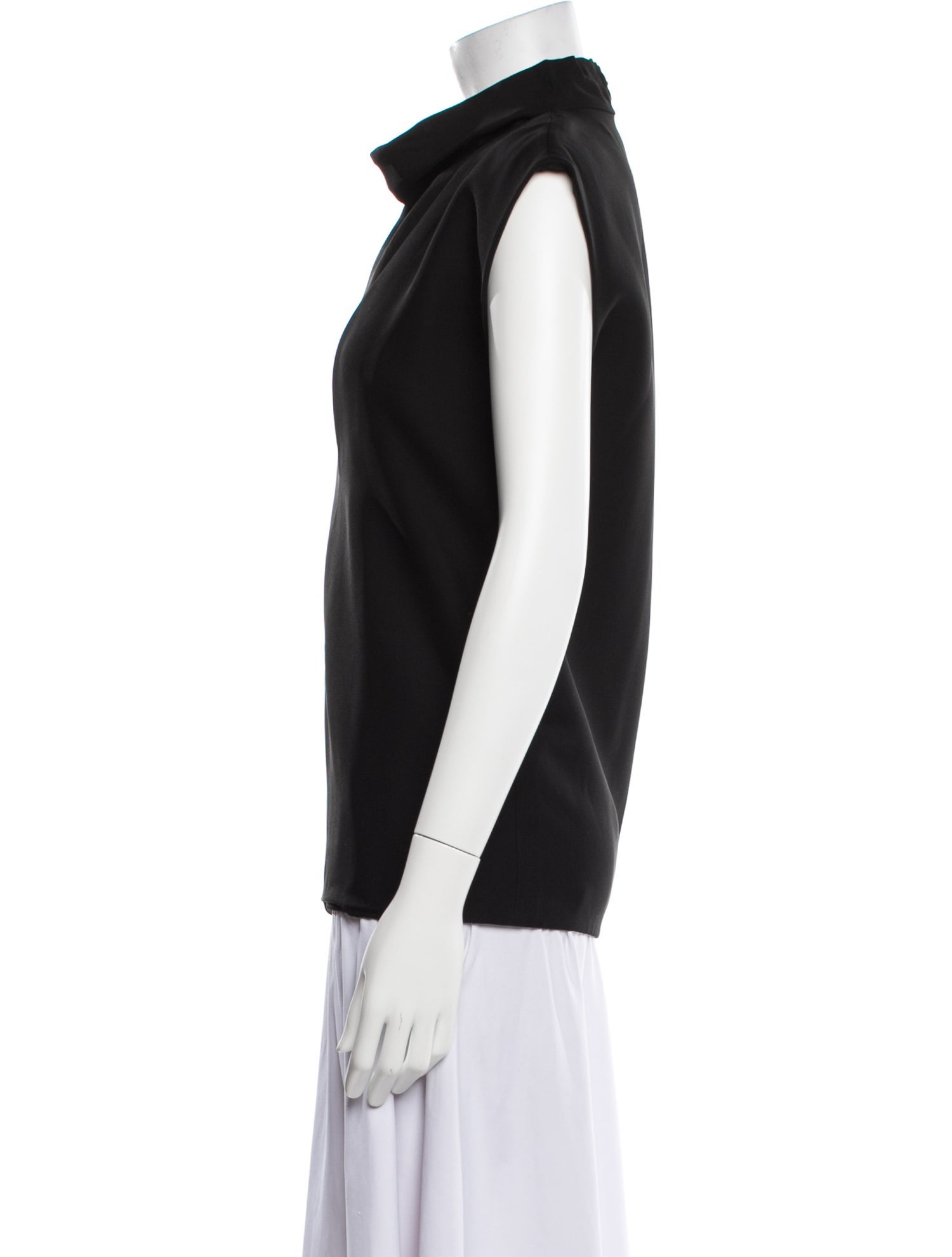 Celine Mock Neck Sleeveless Top