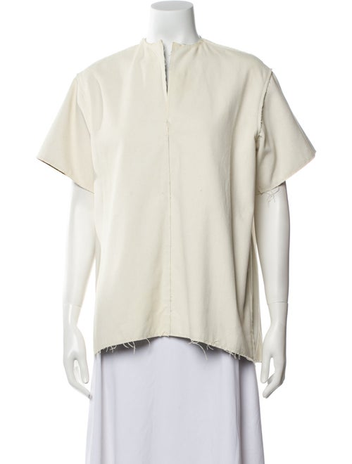 Celine 2010's Mock Neck Blouse