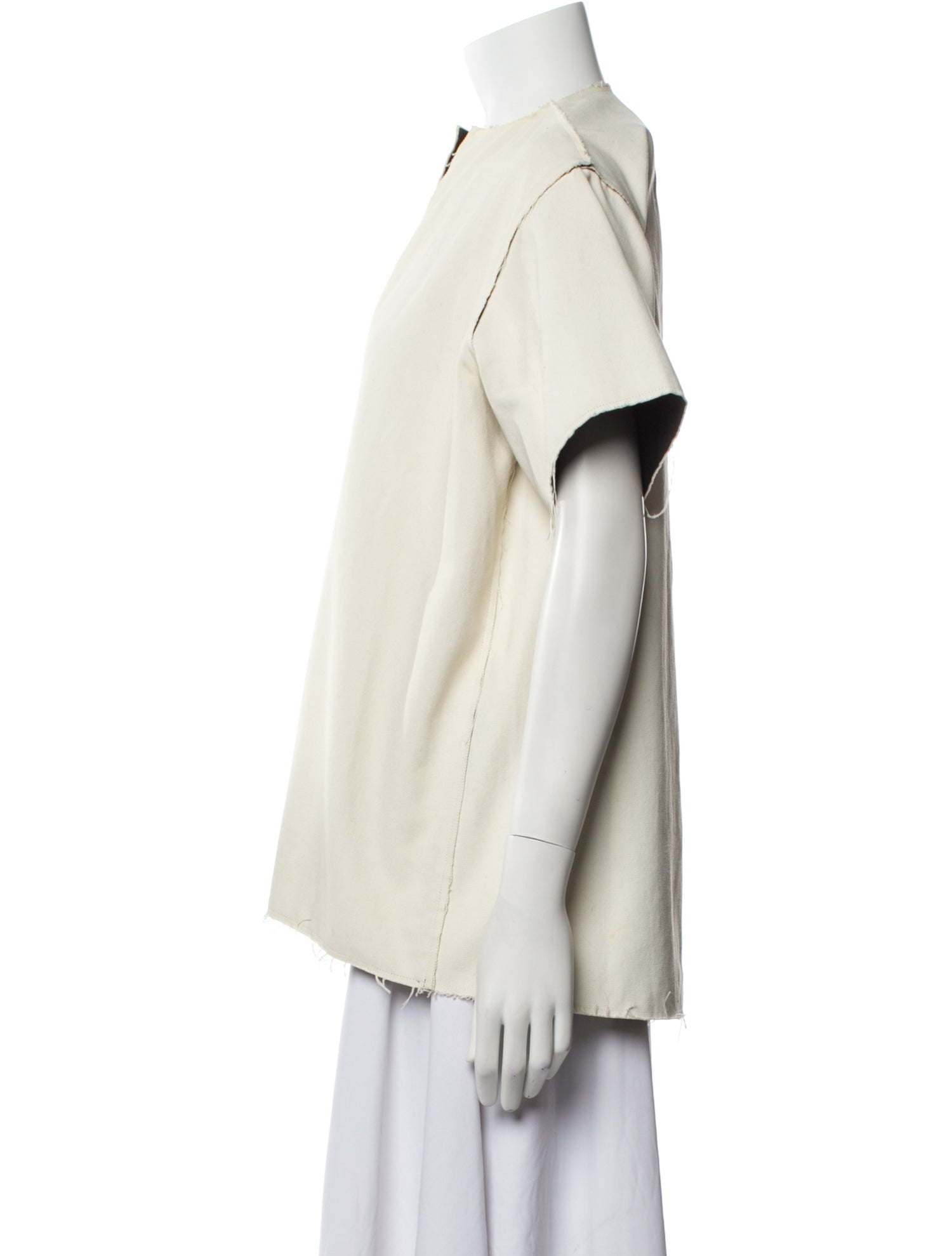 Celine 2010's Mock Neck Blouse