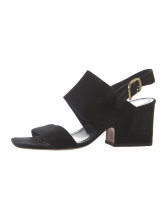 Celine Suede Slingback Sandals