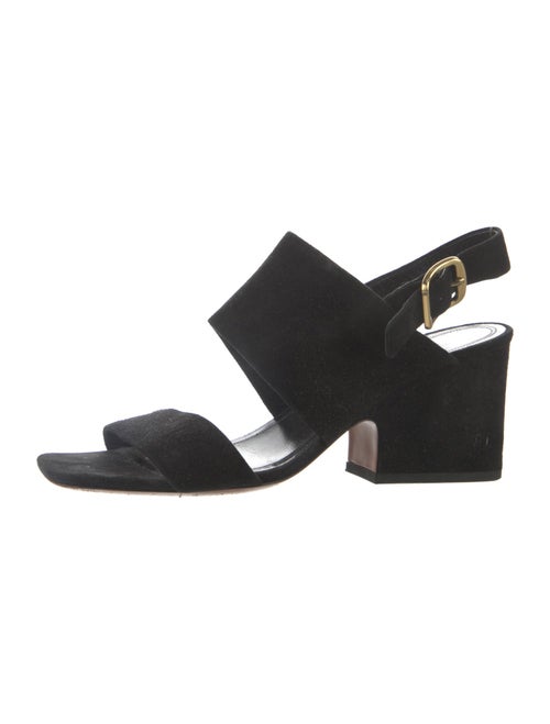 Celine Suede Slingback Sandals