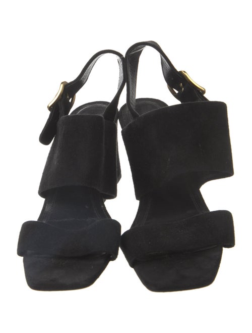 Celine Suede Slingback Sandals