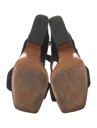 Celine Suede Slingback Sandals