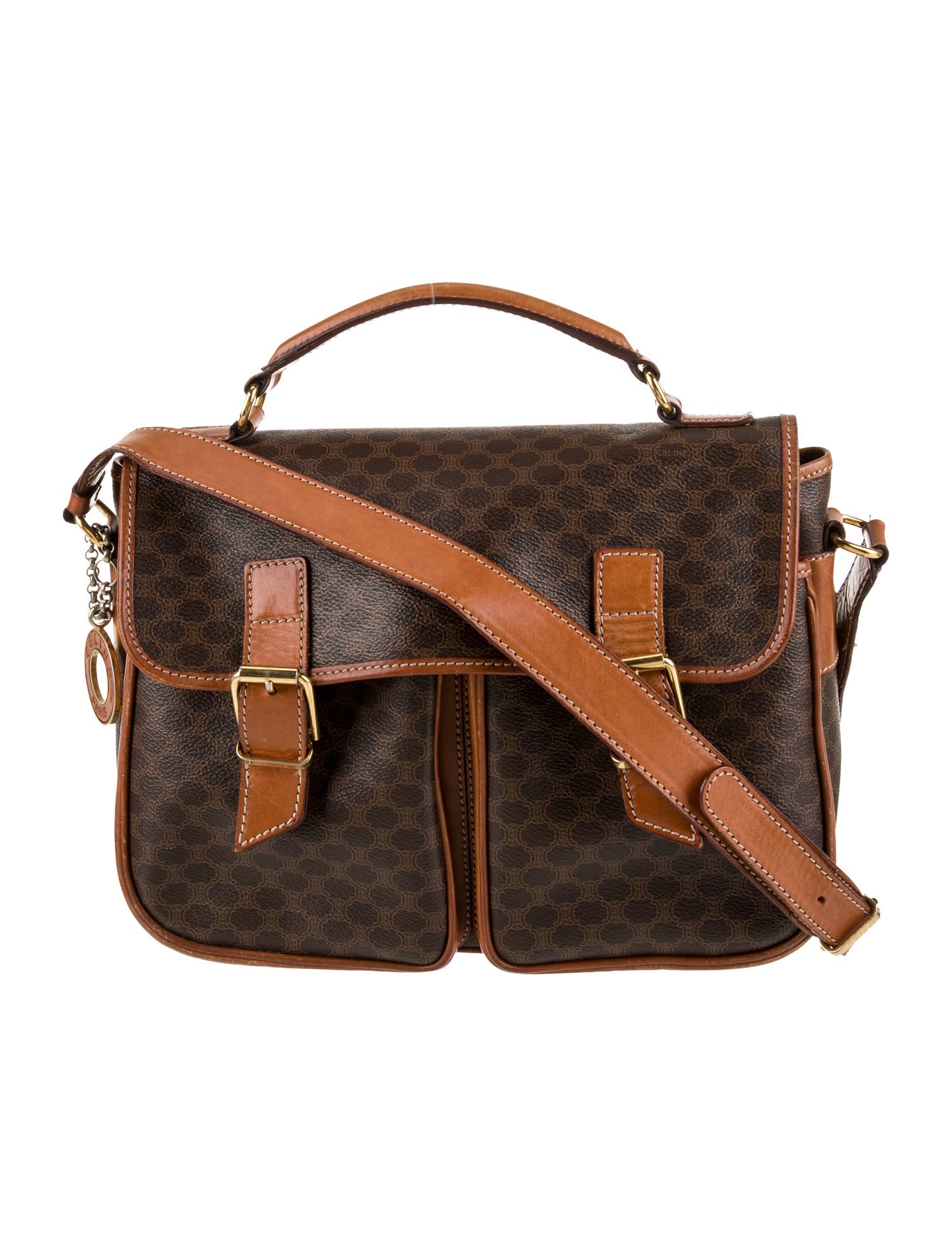 Celine Macadam Top Handle Bag Vintage