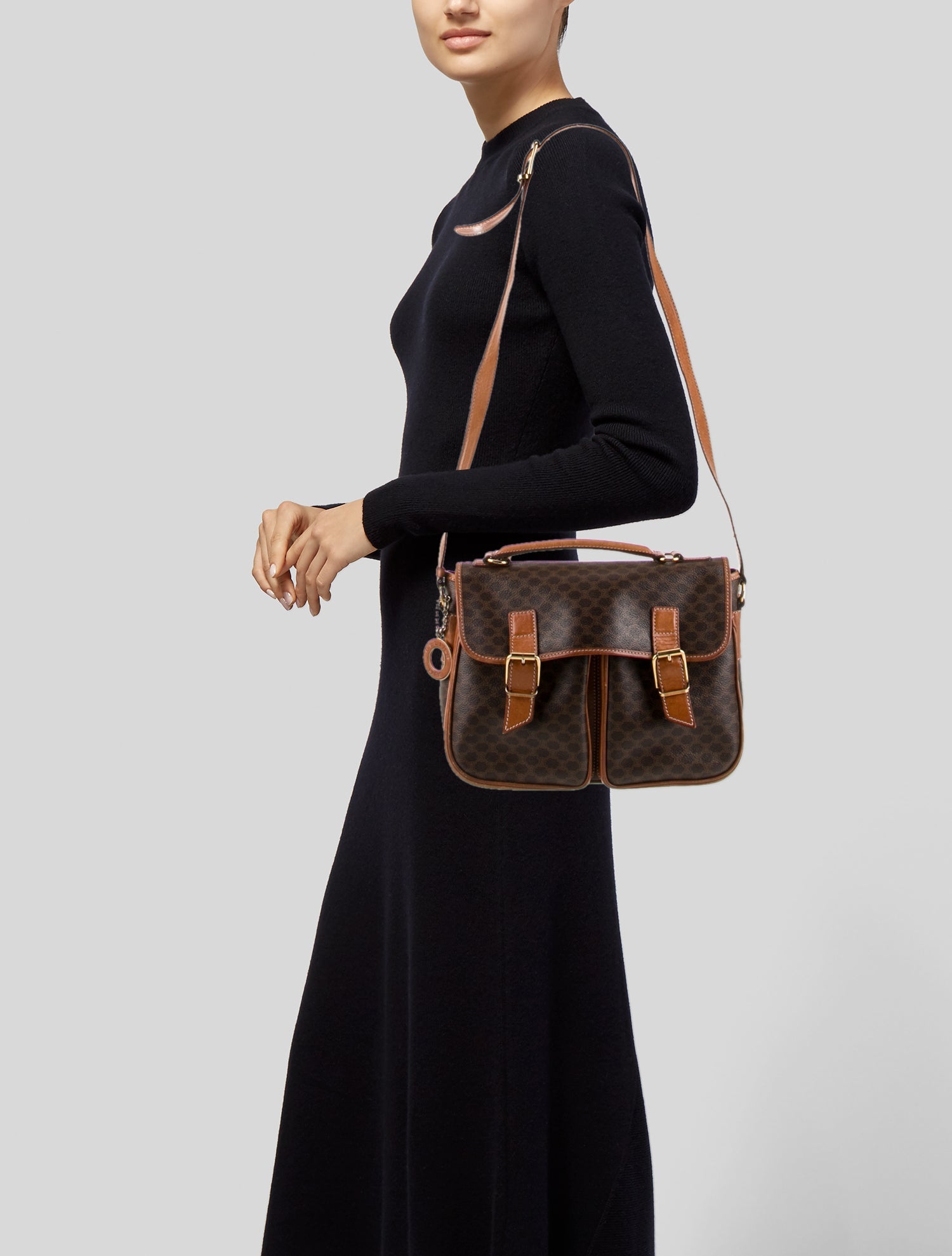 Celine Macadam Top Handle Bag Vintage