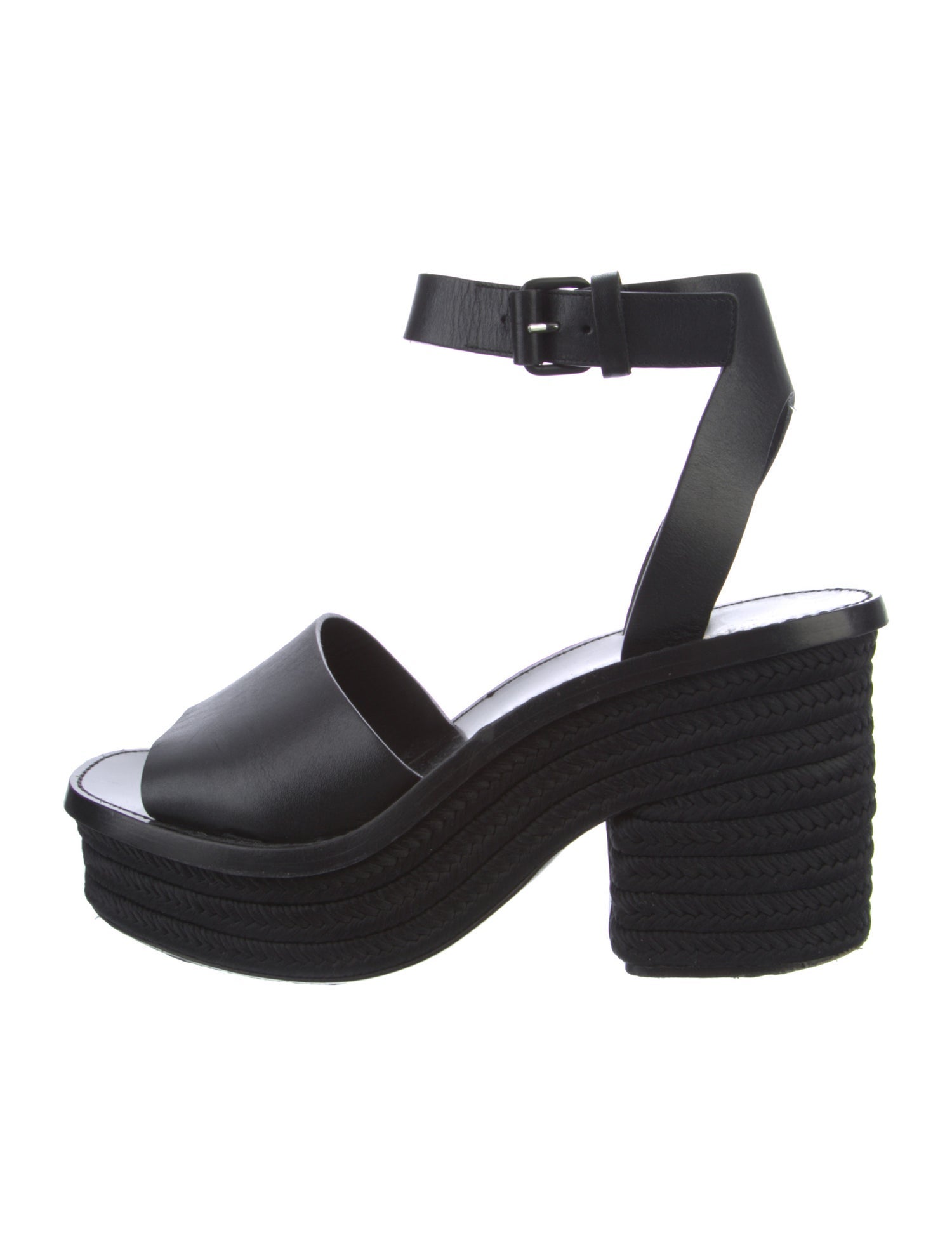 Celine Leather Braided Accents Espadrilles