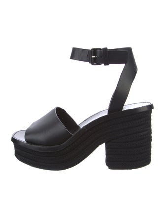 Celine Leather Braided Accents Espadrilles