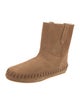Celine Suede Whipstitch Trim Boots w/ Tags