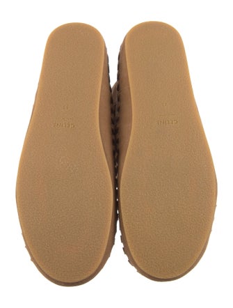 Celine Suede Whipstitch Trim Boots