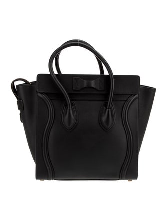 Celine Leather Luggage Micro