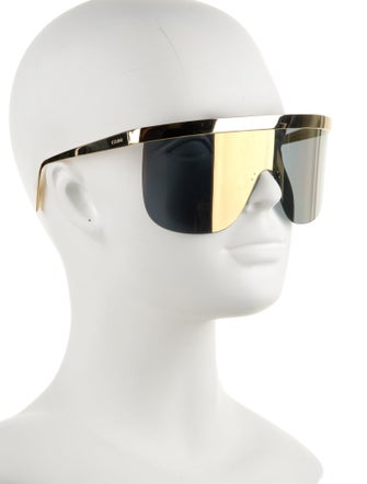 Celine Shield Mirrored Sunglasses