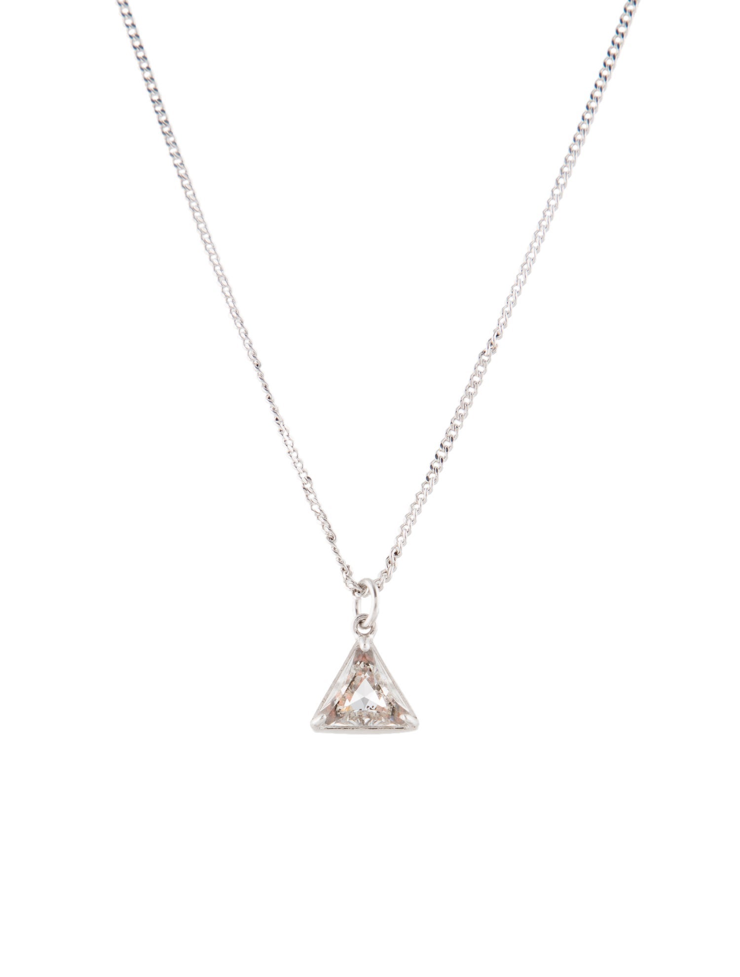 CELINE Triangle Necklace シルバー CELINE Triangle Necklace シルバー