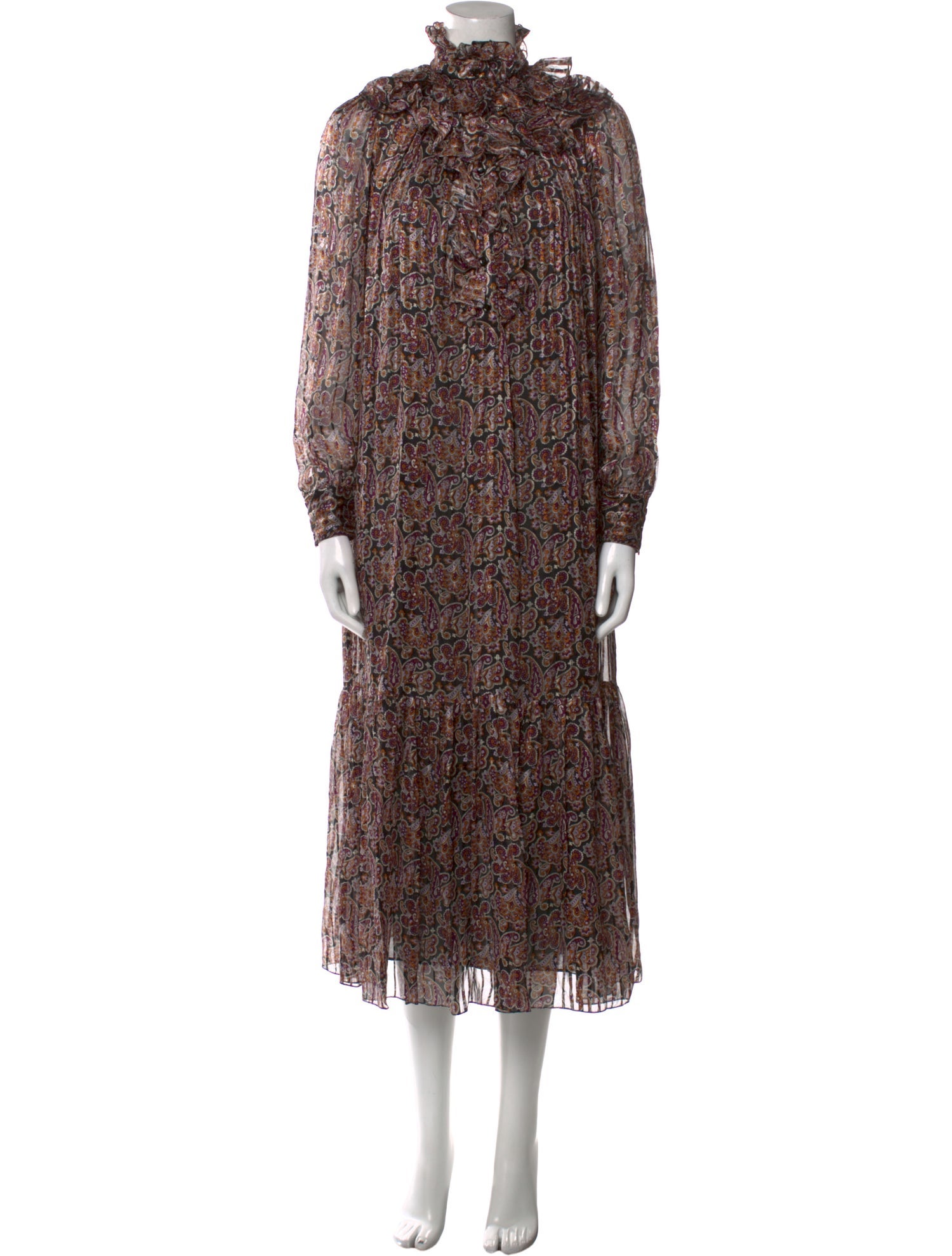 Celine Silk Long Dress