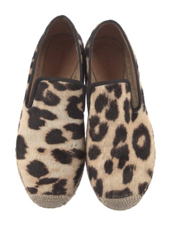 Celine Ponyhair Animal Print Espadrilles