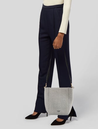 Celine Canvas Seau Sangle Small
