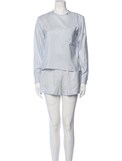Celine Silk Striped Lounge Set