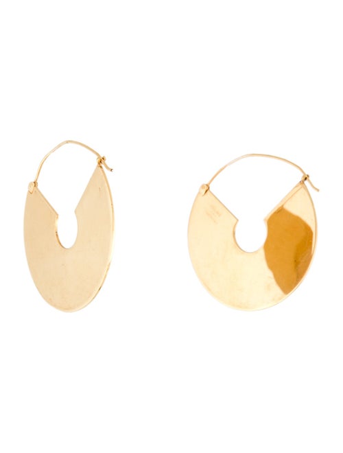 Celine Slide Round Hoop Earrings