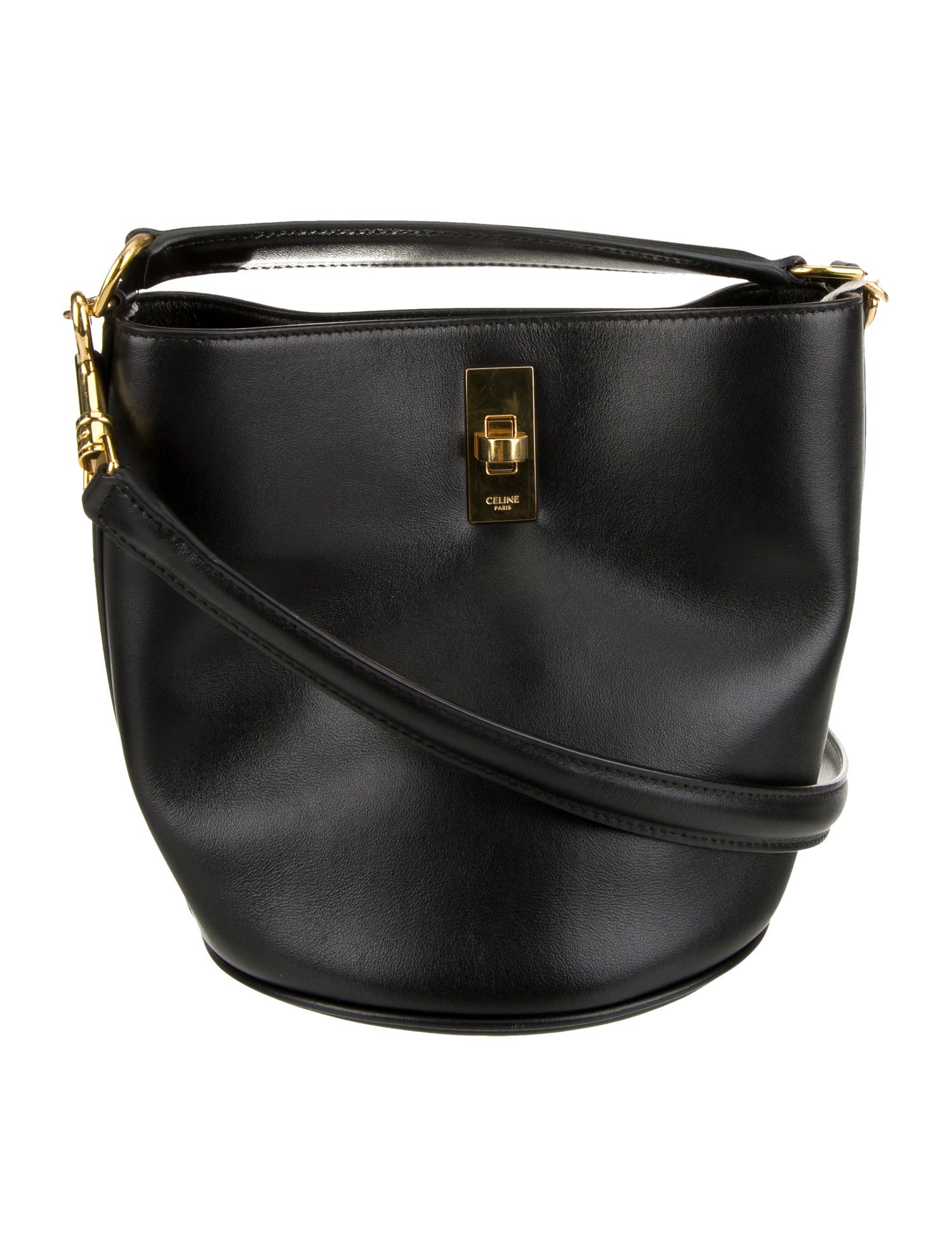 Celine Leather Bucket Bag